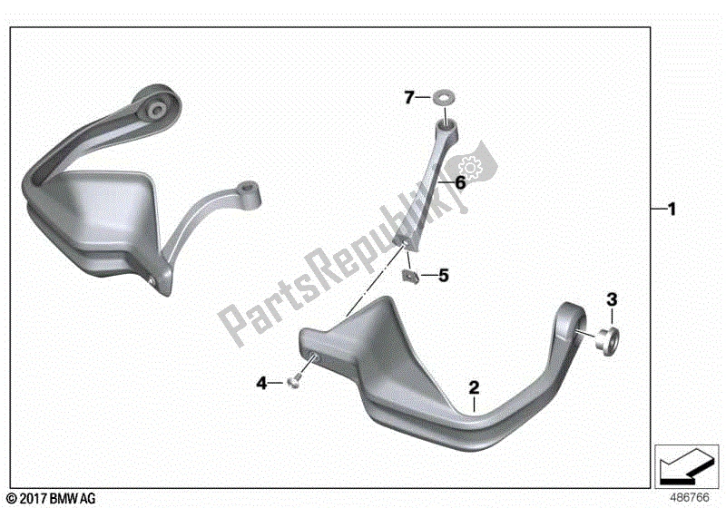 Todas las partes para Protector De Manos de BMW F 850 GS K 81 2018 - 2021