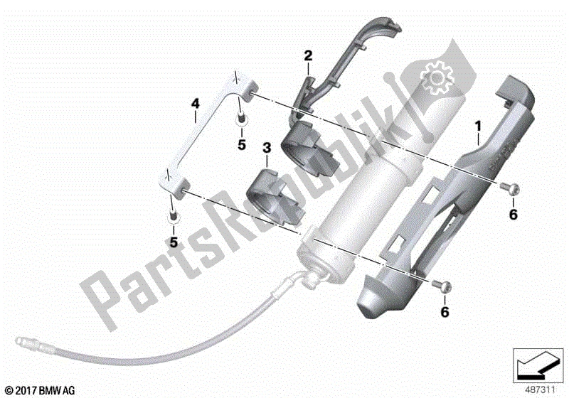 Toutes les pièces pour le Support Pour Jambe De Force Moteur du BMW F 850 GS K 81 2018 - 2021