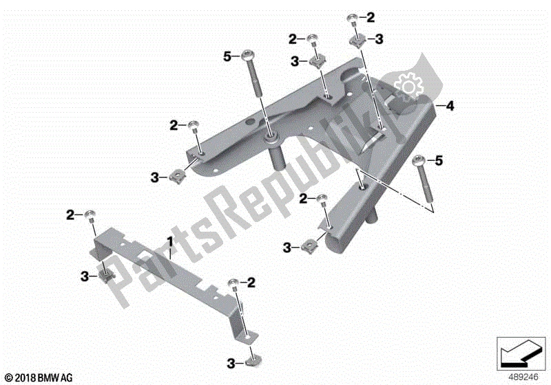 Todas las partes para Soporte Para Caja De Transceptor De Radio de BMW F 850 GS K 81 2018 - 2021