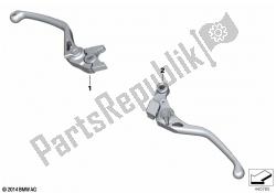 HP hand lever, milled