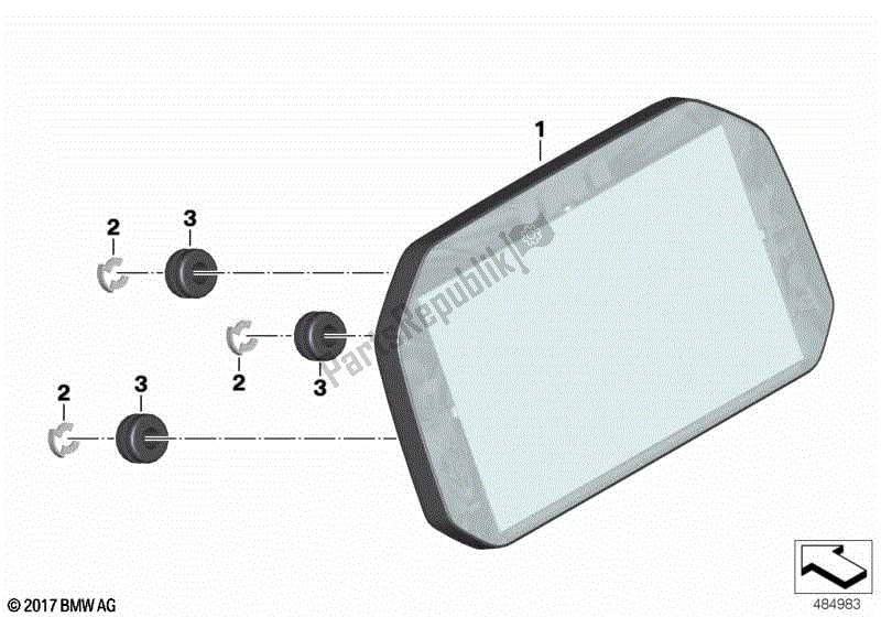 Todas las partes para Panel De Instrumentos / Pantalla Tft de BMW F 850 GS K 81 2018 - 2021