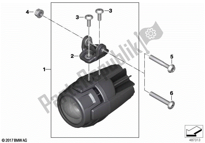 Todas las partes para Faro Auxiliar Led 