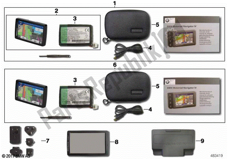 Todas las partes para Navigator Vi Sin Soporte De Montaje de BMW F 850 GS K 81 2018 - 2021