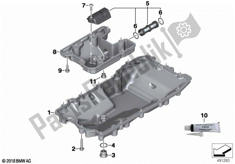 Todas las partes para Colector De Aceite de BMW F 850 GS K 81 2018 - 2021