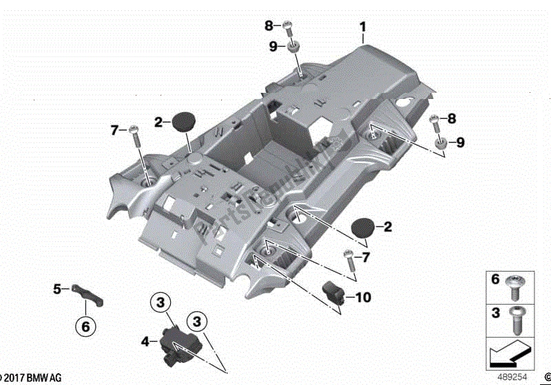 Toutes les pièces pour le Partie Support Arrière du BMW F 850 GS K 81 2018 - 2021