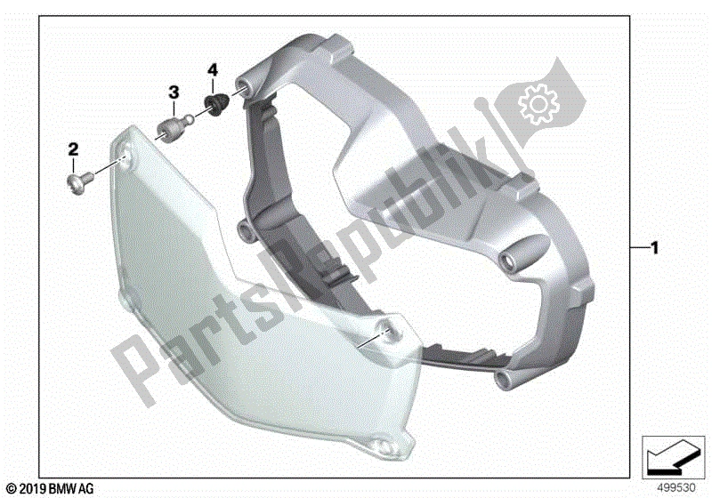 Todas las partes para Juego De Protectores De Faros de BMW F 850 GS K 81 2018 - 2021