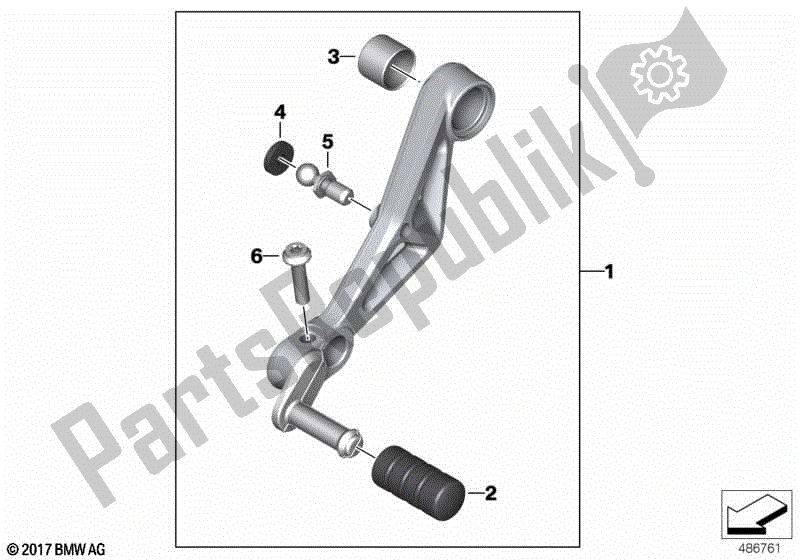 Todas las partes para Palanca De Cambio, Ajustable de BMW F 850 GS K 81 2018 - 2021