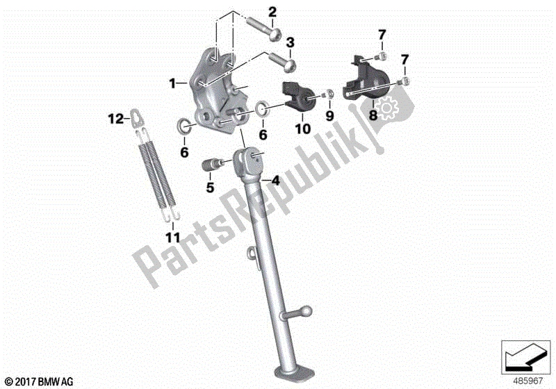 Todas las partes para Costado de BMW F 850 GS K 81 2018 - 2021