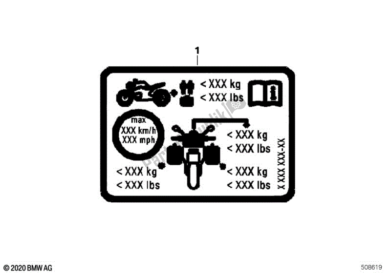 Todas las partes para Signo, Carga útil, Icono de BMW F 850 GS K 81 2018 - 2021