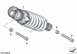 Spring strut, ESA, rear