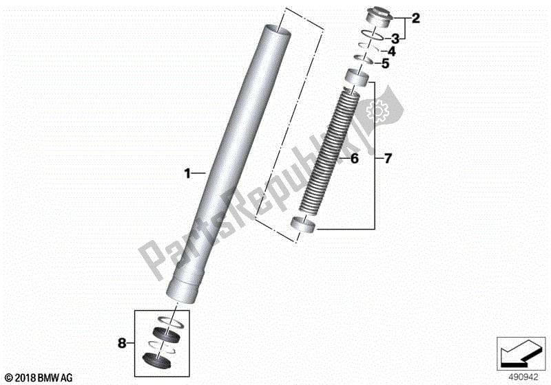 Toutes les pièces pour le Montant du BMW F 850 GS K 81 2018 - 2021