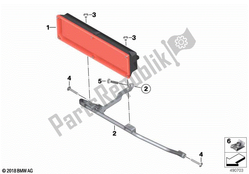 Todas as partes de Parar Transmissor De Sinal, Frente do BMW F 850 GS K 81 2018 - 2021