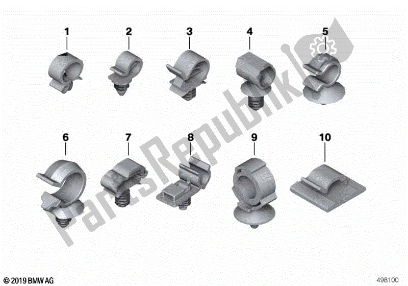 Toutes les pièces pour le Support De Tube du BMW F 850 GS K 81 2018 - 2021