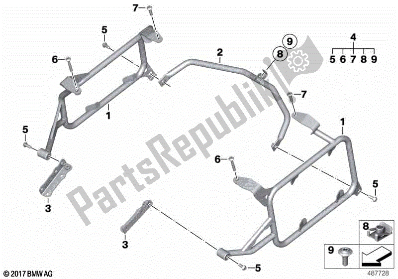 Todas las partes para Titular De La Caja de BMW F 850 GS Adventure K 82 2018 - 2021