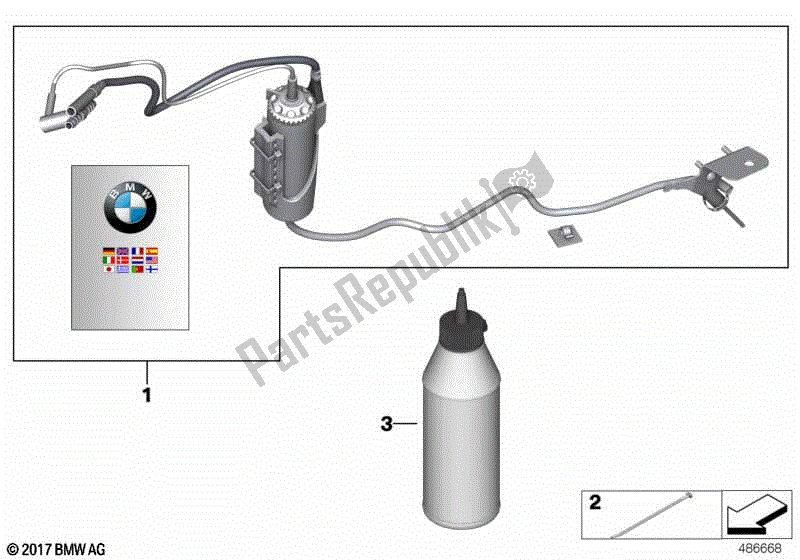 Alle onderdelen voor de Kettingoliesysteem van de BMW F 850 GS Adventure K 82 2018 - 2021