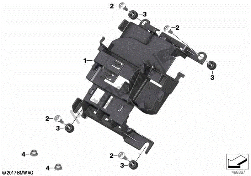 Todas las partes para Soporte De La Unidad De Control de BMW F 850 GS Adventure K 82 2018 - 2021