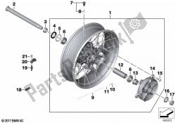 Cross spoke wheel rear