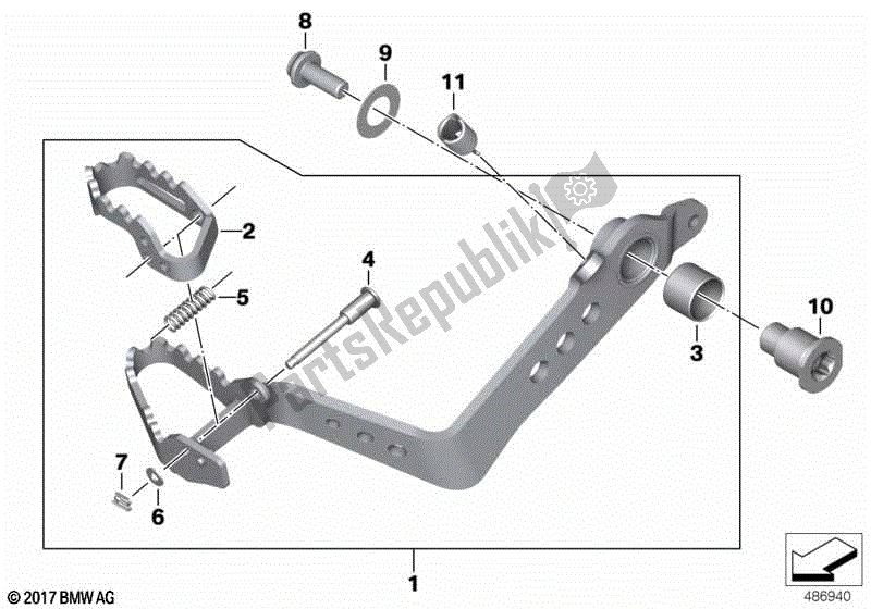 Todas las partes para Palanca De Freno De Pie, Ajustable de BMW F 850 GS Adventure K 82 2018 - 2021