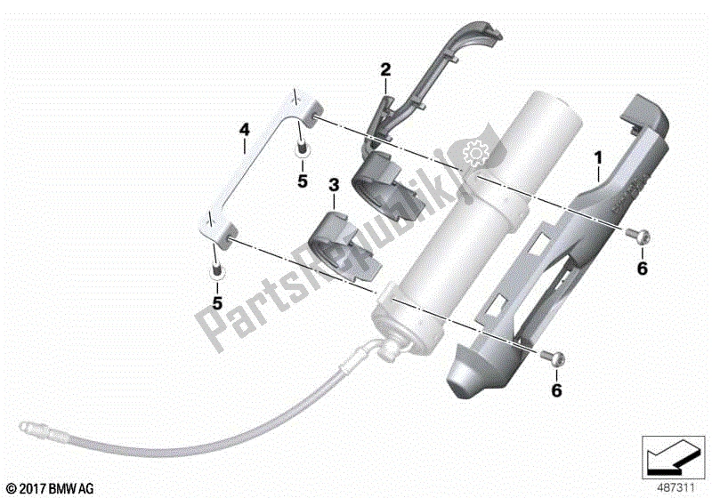 Toutes les pièces pour le Support Pour Jambe De Force Moteur du BMW F 850 GS Adventure K 82 2018 - 2021