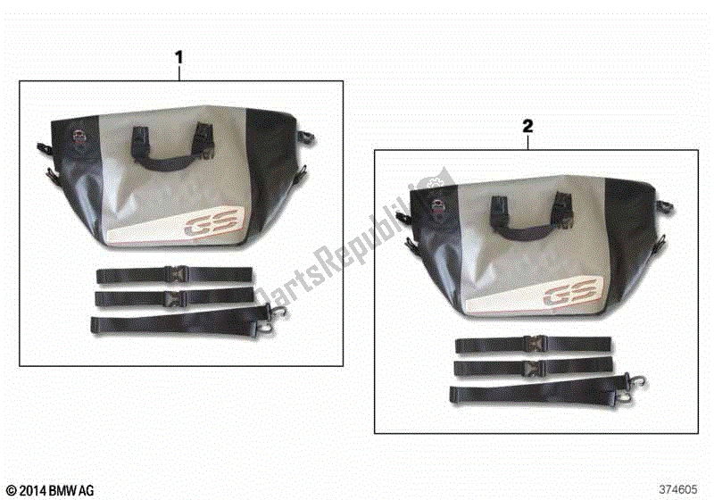 Todas las partes para Bolsillo Interior, Maleta / Topcase De Aluminio de BMW F 850 GS Adventure K 82 2018 - 2021