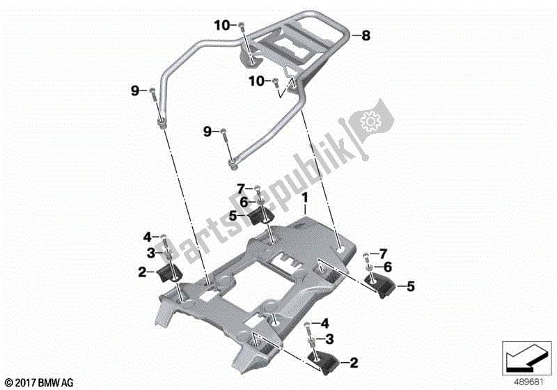 Todas las partes para Rejilla De Equipaje de BMW F 850 GS Adventure K 82 2018 - 2021