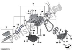 Oil pump with filter screen and drive