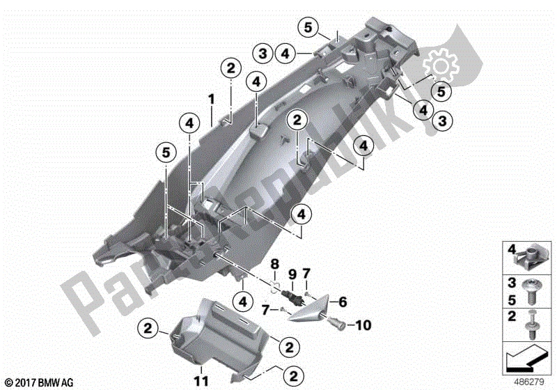 Todas las partes para Cubierta De La Rueda Trasera de BMW F 850 GS Adventure K 82 2018 - 2021