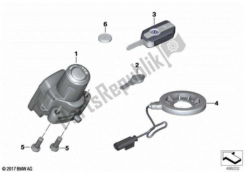 Todas las partes para Sistema De Bloqueo De Control Remoto Rf de BMW F 850 GS Adventure K 82 2018 - 2021