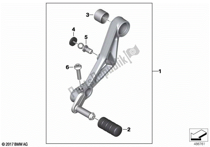 Todas las partes para Palanca De Cambio, Ajustable de BMW F 850 GS Adventure K 82 2018 - 2021