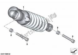 Spring strut, ESA, rear