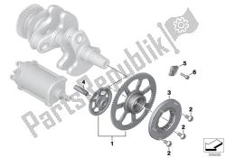 Starter 1-way clutch, reduction gear