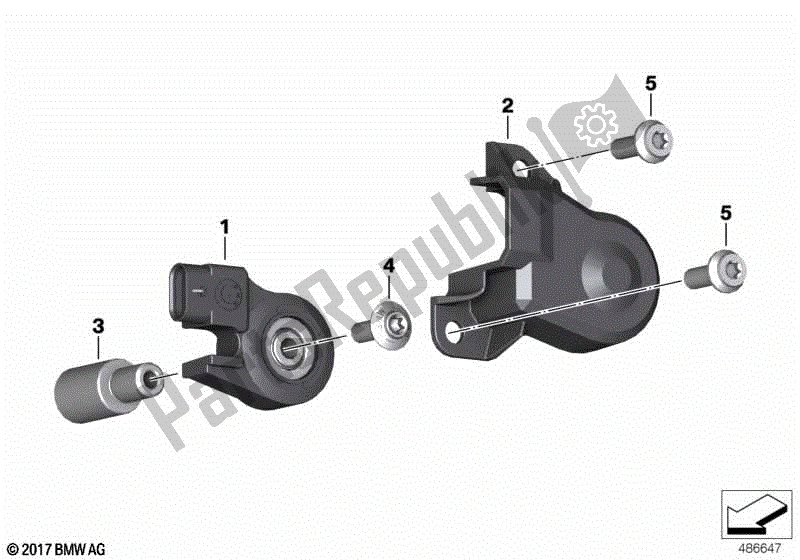 Todas las partes para Interruptor, Pie De Apoyo de BMW F 850 GS Adventure K 82 2018 - 2021