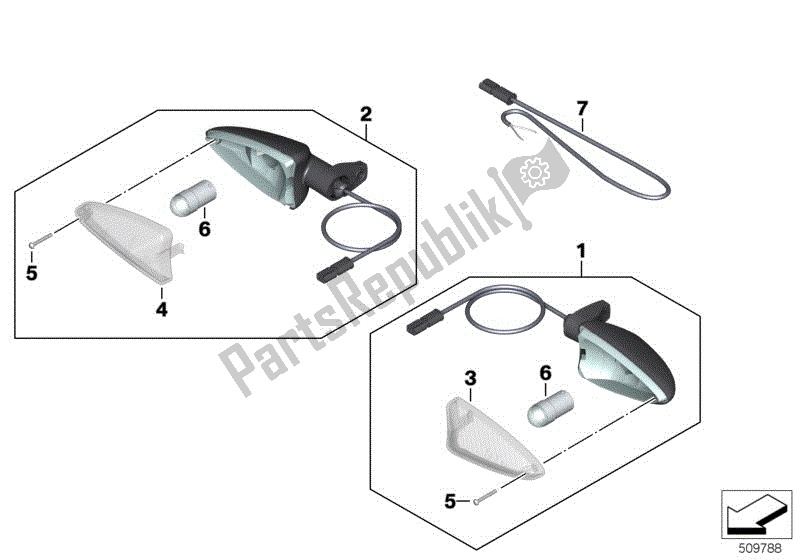 Todas las partes para Señales De Giro, Frente de BMW F 850 GS Adventure K 82 2018 - 2021