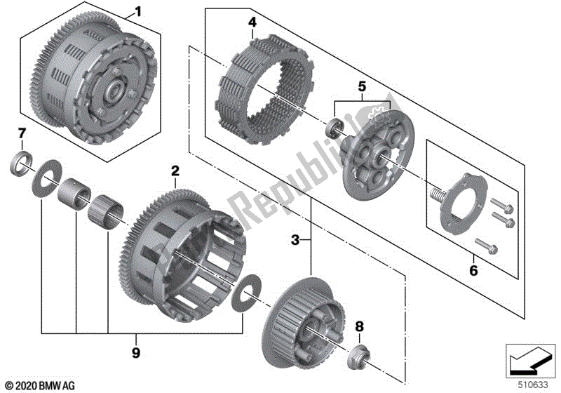 Todas las partes para Clutch With Clutch Plate de BMW F 900R K 83 2020 - 2021