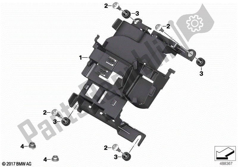 Alle onderdelen voor de Controle Unit Ondersteuning van de BMW F 900R K 83 2020 - 2021