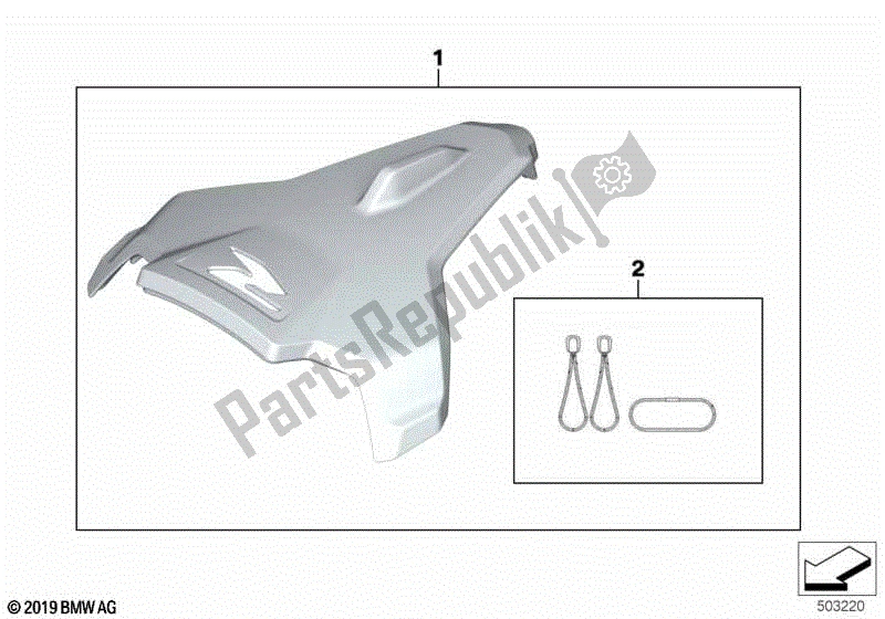 Alle onderdelen voor de Hoes Duozadel van de BMW F 900R K 83 2020 - 2021