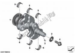 Crankshaft with bearing