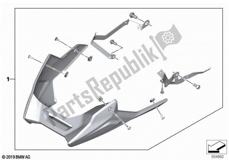 Alle onderdelen voor de Motorspoiler van de BMW F 900R K 83 2020 - 2021