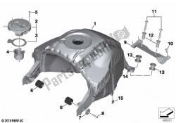 contenitore del carburante con tubo di riempimento