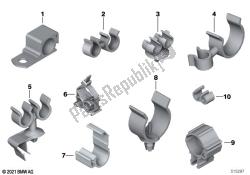 clips de línea, soportes de manguera