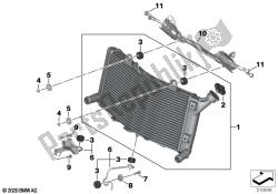 hardware di montaggio del radiatore del liquido di raffreddamento