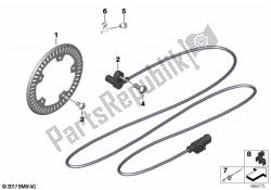 Rotational-speed sensor, rear