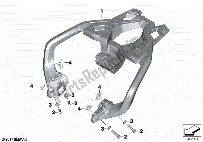 Alle onderdelen voor de Bagage Portier van de BMW G 310 GS K 02 2016 - 2020