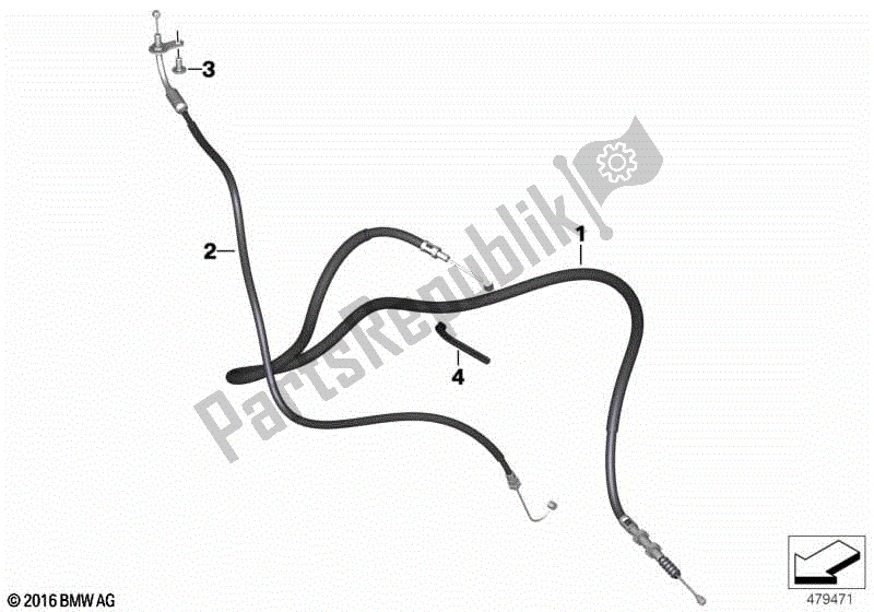 Alle onderdelen voor de Bowden Kabels van de BMW G 310 GS K 02 2016 - 2020