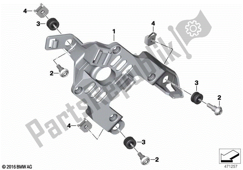 Todas las partes para Soporte, Unidad De Control de BMW G 310 GS K 02 2016 - 2020