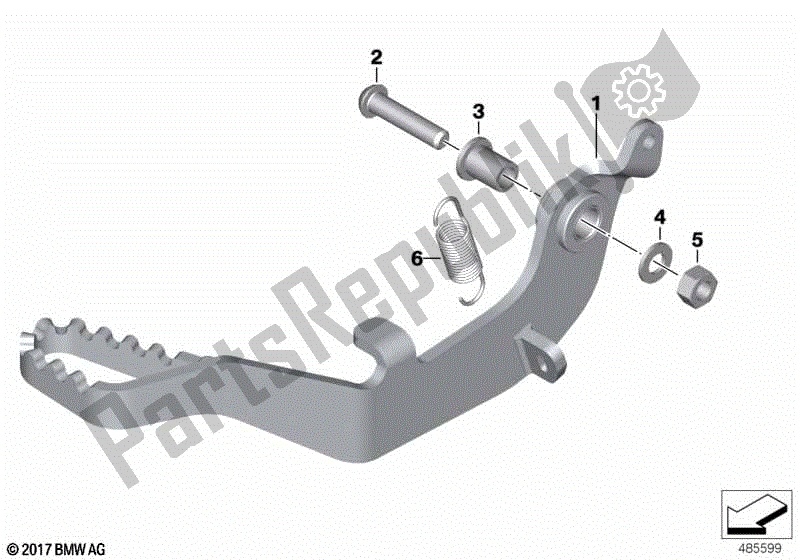 Alle onderdelen voor de Rempedaal van de BMW G 310 GS K 02 2016 - 2020