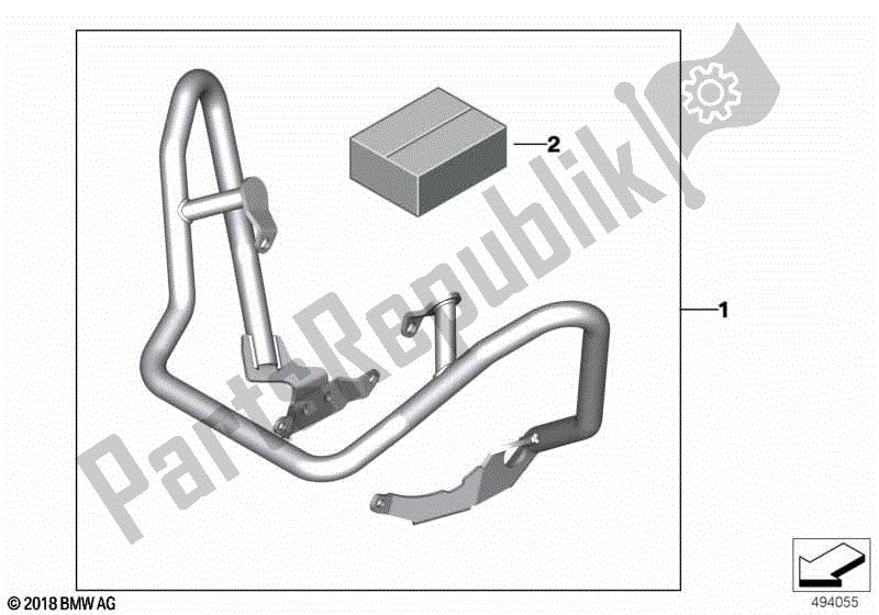 Todas las partes para Barra De Protección Del Motor de BMW G 310 GS K 02 2016 - 2020