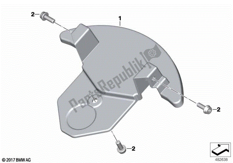 Todas las partes para Cubierta Del Puente De La Horquilla de BMW G 310 GS K 02 2016 - 2020