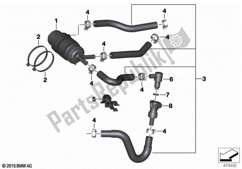 Todas las partes para Filtro De Combustible / Línea De Combustible de BMW G 310 GS K 02 2016 - 2020