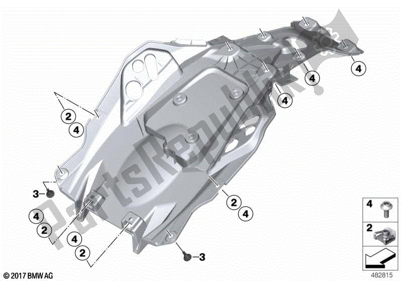 Todas las partes para Sección Trasera Inferior de BMW G 310 GS K 02 2016 - 2020